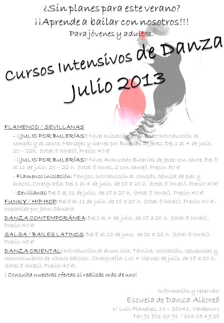 Cursos Intensivos Julio 2013 | FRANCISCO CARLOS SANCHO NADAL